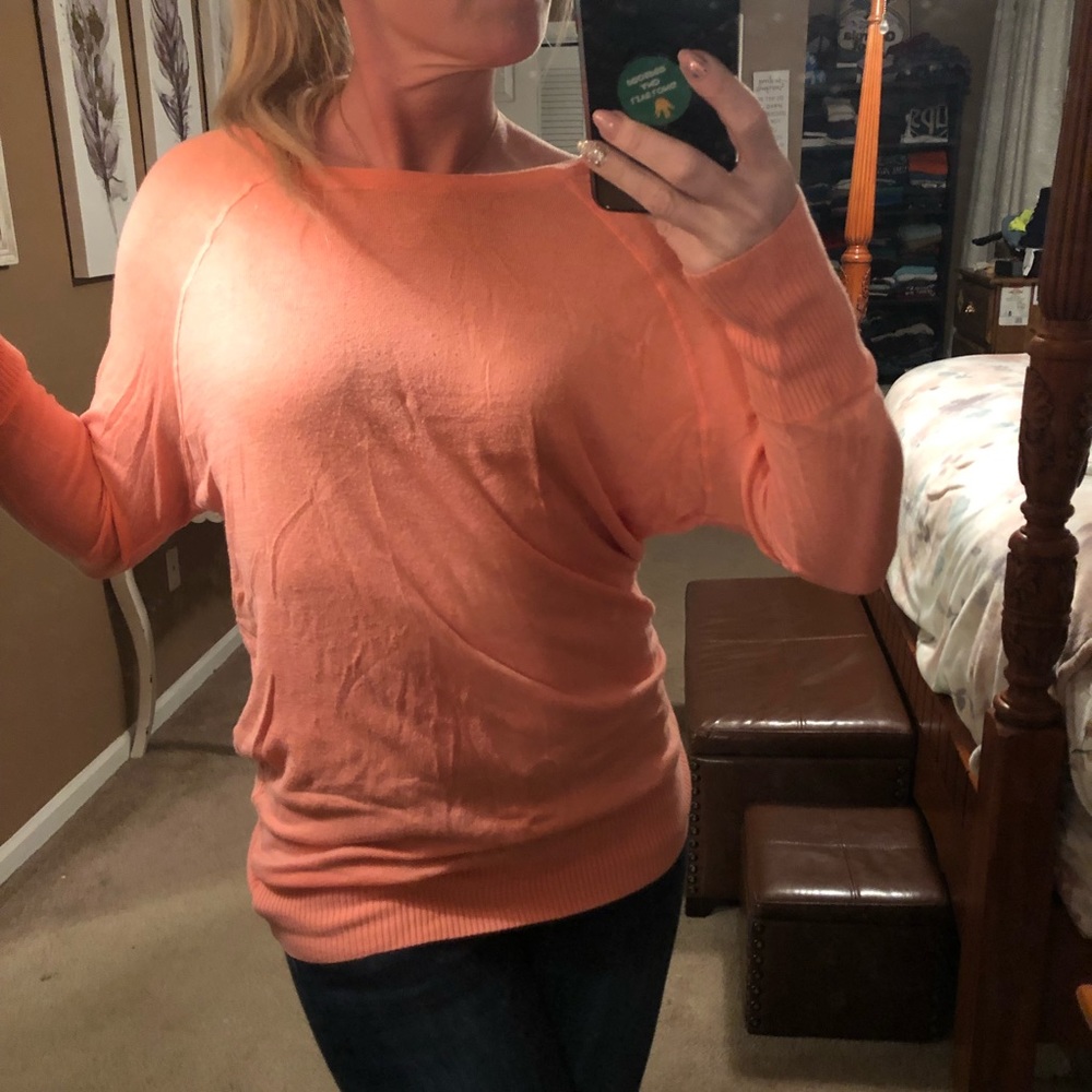Peachy Orange Light Sweater